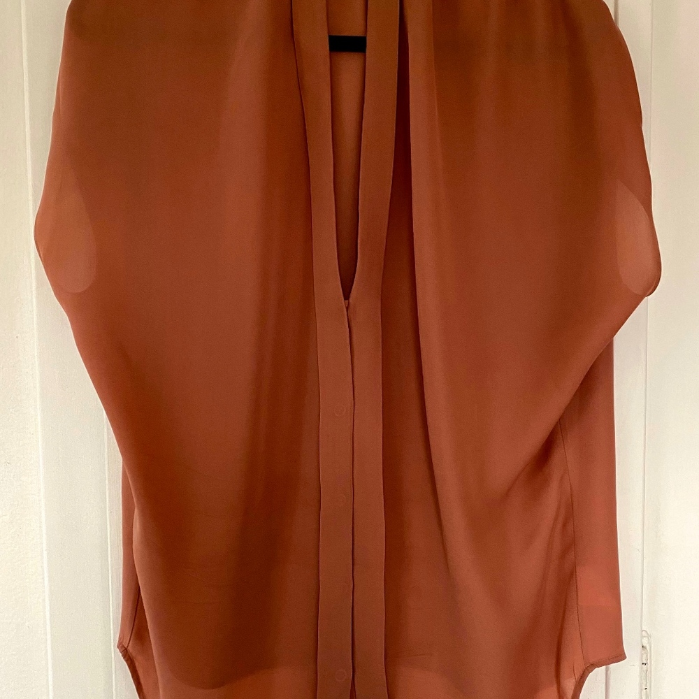 Relaxed Silk Like Blouse